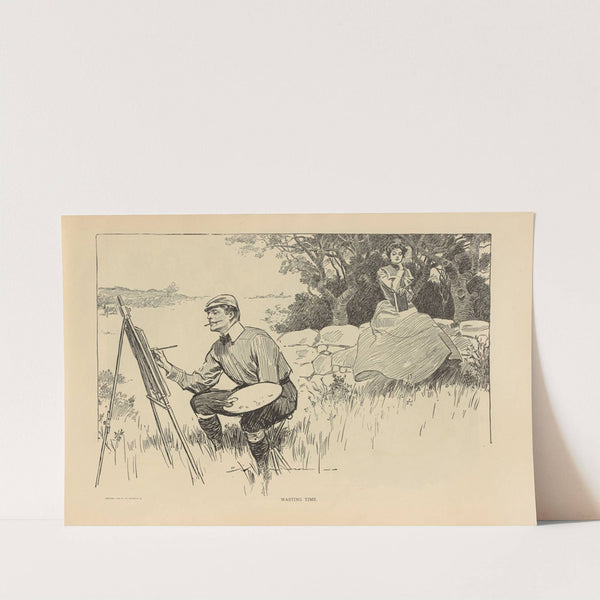 Wasting time (1893-1900) by Charles Dana Gibson