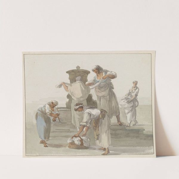 Wasvrouwen van Chiaja te Napels (1778) by Abraham-Louis-Rodolphe Ducros