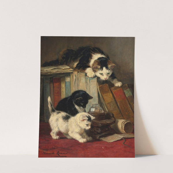 Watching The Prey by Henriëtte Ronner-Knip