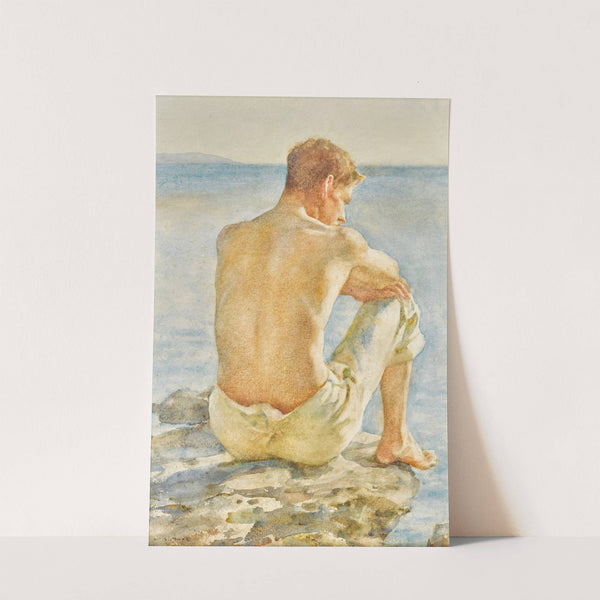 Watching the sea by Henry Scott Tuke