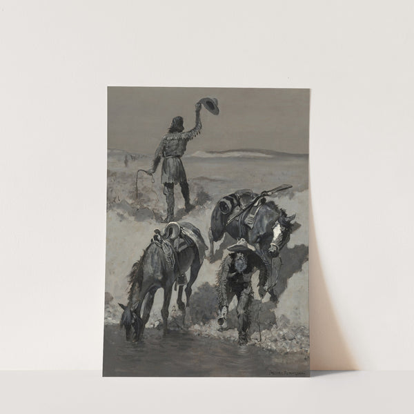 Water! (circa 1890) by Frederic Remington