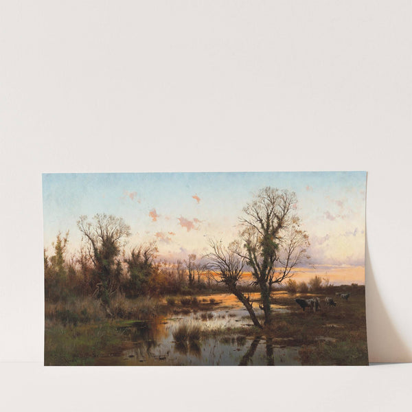 Water Buffalos in the Roman Campagna by Pietro Barucci