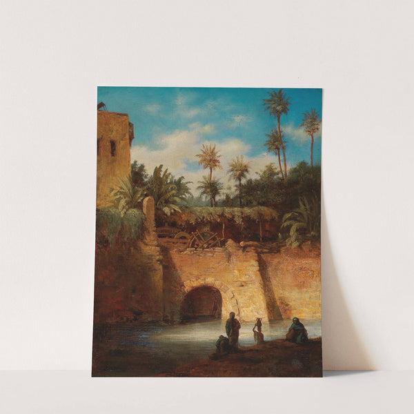 Water Carriers By The Mill by Alois Schönn