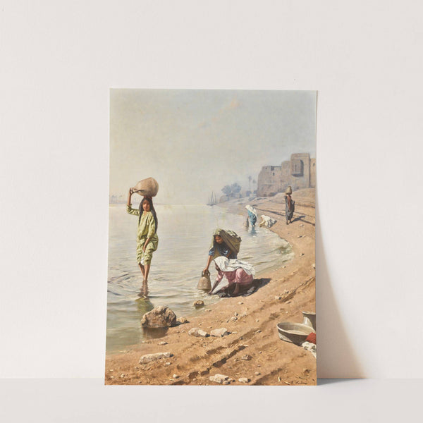 Water carriers on the nile by Franz Xaver Kosler