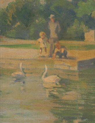 Water Fowl Lake Brookside Park (1942) — size preview