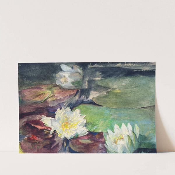 Water Lilies with Green Pads (1884) by John La Farge