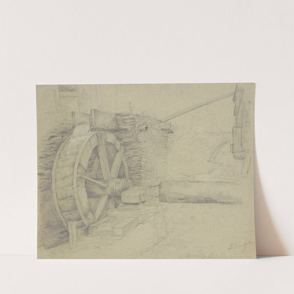 Water mill wheel by Victor Müller