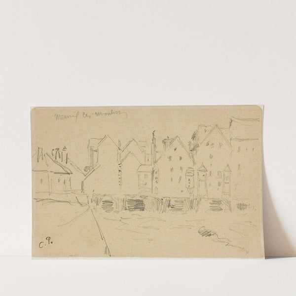 Water Mills in Meaux (c. 1898) by Camille Pissarro