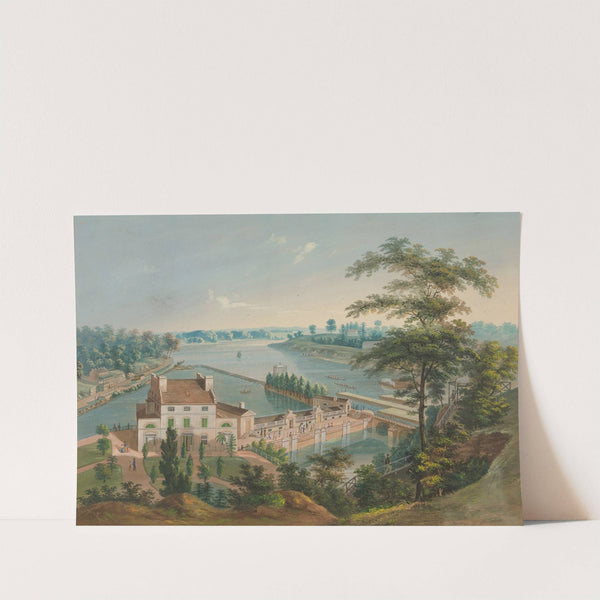 Water works in Fairmount Park, Philadelphia by John Caspar Wild
