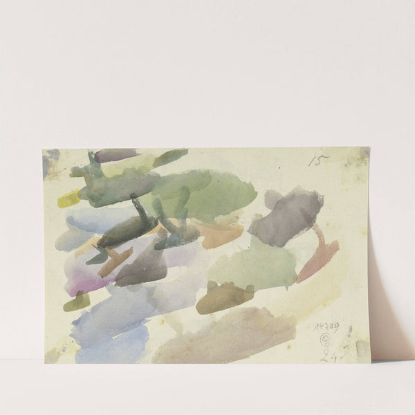 Watercolour samples by August Lucas