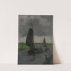 Watercourse with Sail Barges by Eduard Karsen