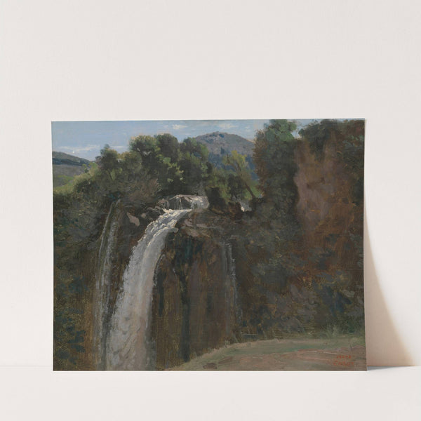 Waterfall at Terni by Jean-Baptiste-Camille Corot
