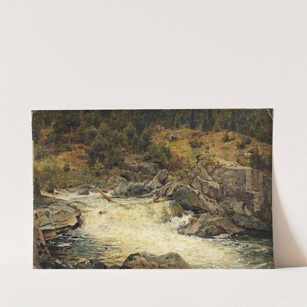 Waterfall in Hallingdal by Hans Gude