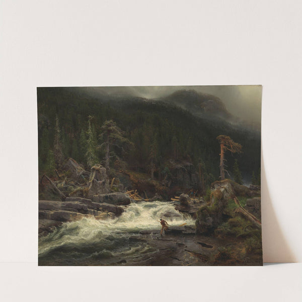 Waterfall in Telemark (1852) by August Cappelen