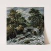Waterfall in the Foothills (Norwegian Waterfall) (ca. 1670) by Jacob van Ruisdael