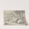 Waterfall in the forest by Jan Vermeer van Haarlem the Elder