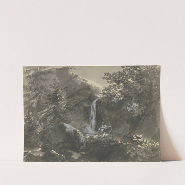 Waterfall in the mountains by Carl Friedrich von Rumohr