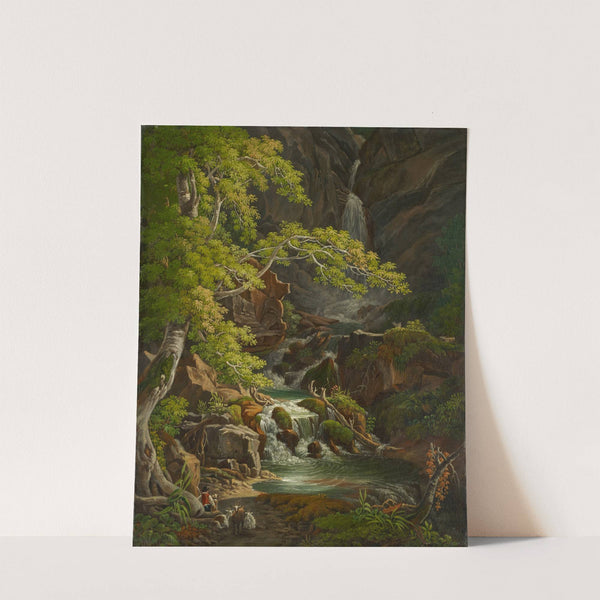 Waterfall in the Münster Valley by Peter Birmann