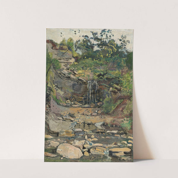 Waterfall In The Savoy Region by Ferdinand Hodler