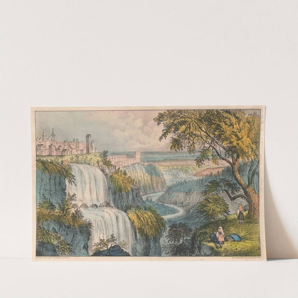 Waterfall–Tivoli, Italy by Currier & Ives.