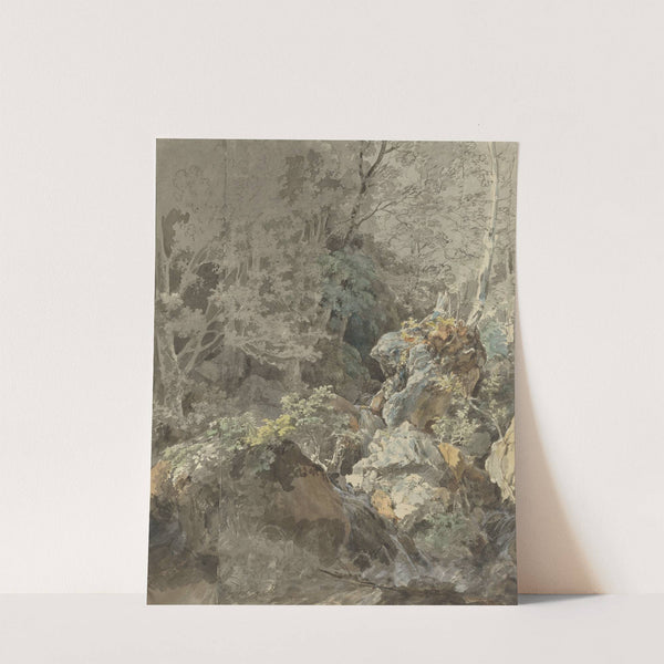 Waterfalls in a Mountain Forest by Johann Georg von Dillis