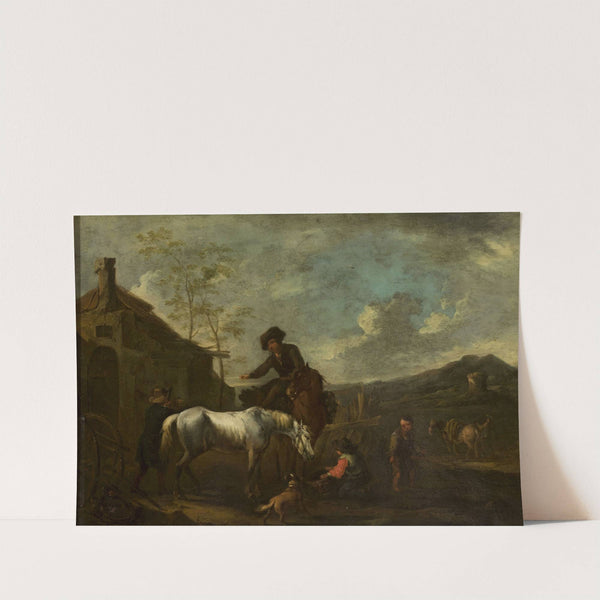 Watering the horses by August Querfurt