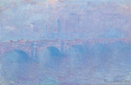 Waterloo Bridge, effet de brouillard