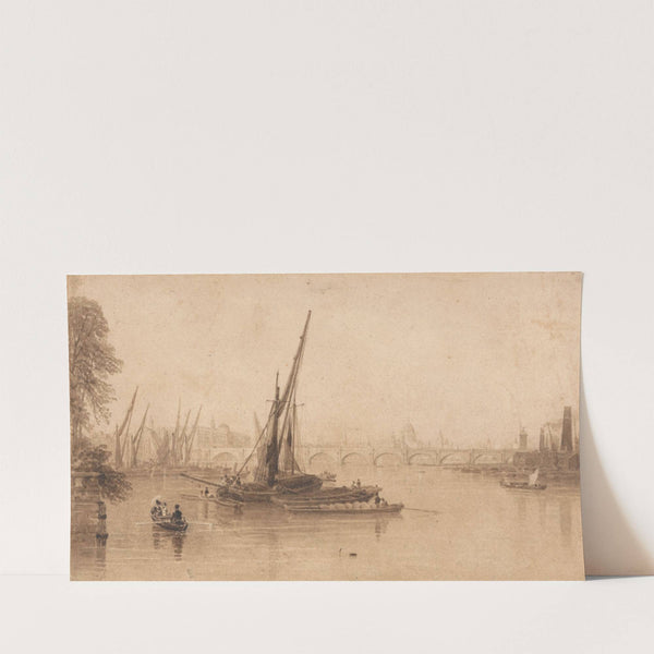 Waterloo Bridge from the Garden of M. A. Taylor, Esq. by William Parrott