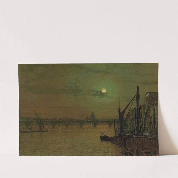 Waterloo Bridge, London, looking east by John Atkinson Grimshaw