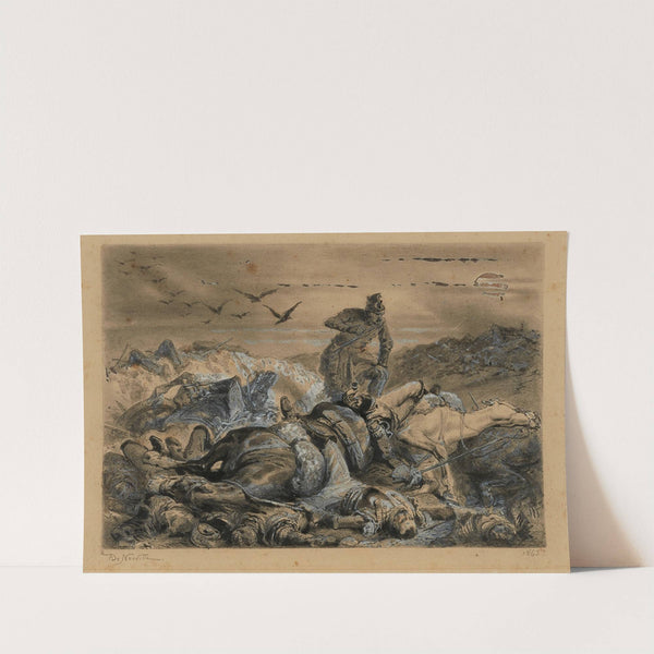 Waterloo La Champ de bataille la nuit (1865) by Alphonse Marie De Neuville