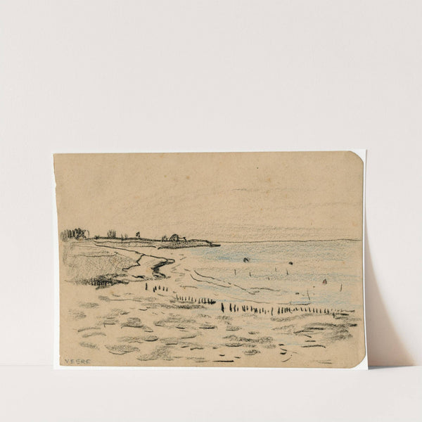 Watervlakte bij Veere by Adolf le Comte