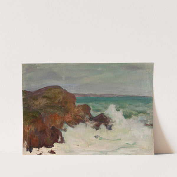 Waves in a rocky bay (circa 1903) by Władysław Ślewiński