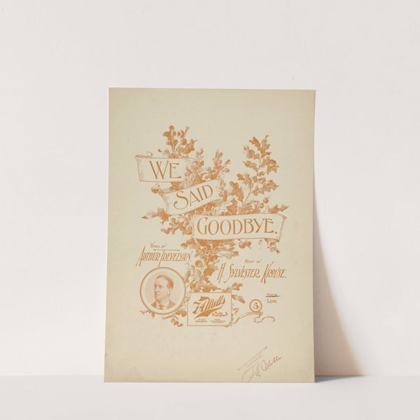 We said goodbye by Anonymous