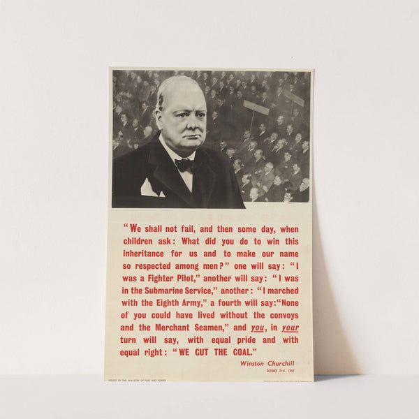 We Shall Not Fail… by Anonymous