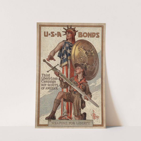 Weapons for liberty (1918) by Joseph Christian Leyendecker