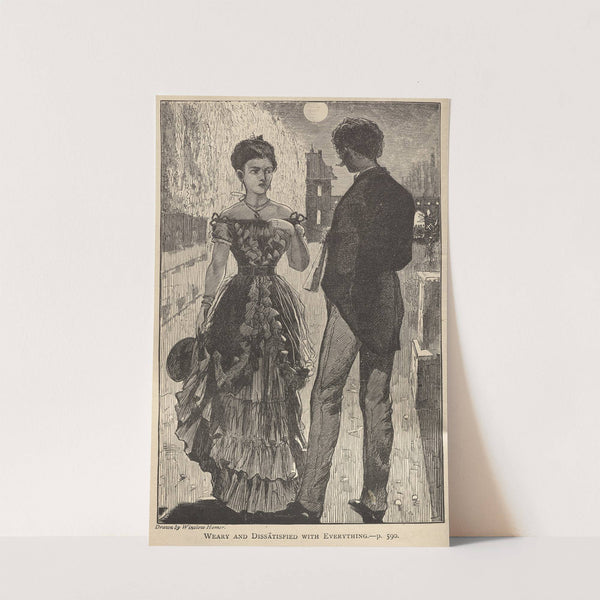 Weary and Dissatisfied with Everything (1869) by Winslow Homer