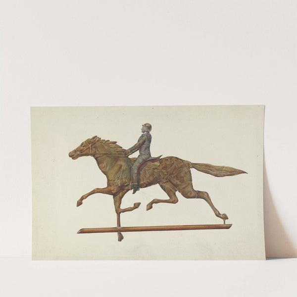Weather Vane - Horse and Rider by Victor F. Muollo