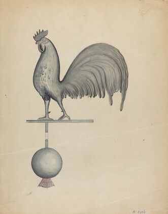 Weather Vane – Iron Rooster
