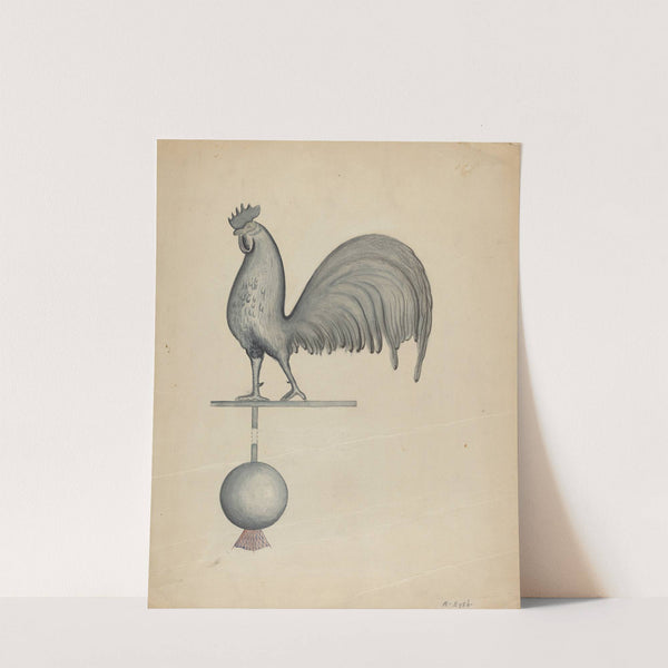 Weather Vane - Iron Rooster by Albert Eyth
