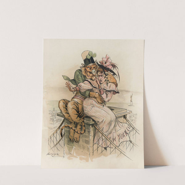 Wed! 'Does oo love oo Tigy-Wigy' by Louis Dalrymple