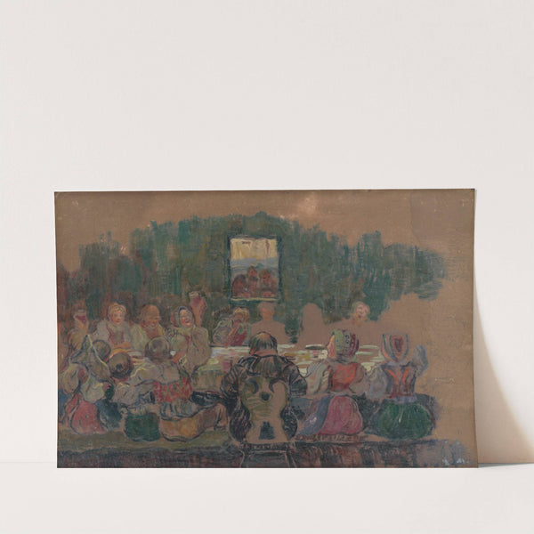 Wedding Feast - Study for the Painting by Gustáv Mallý