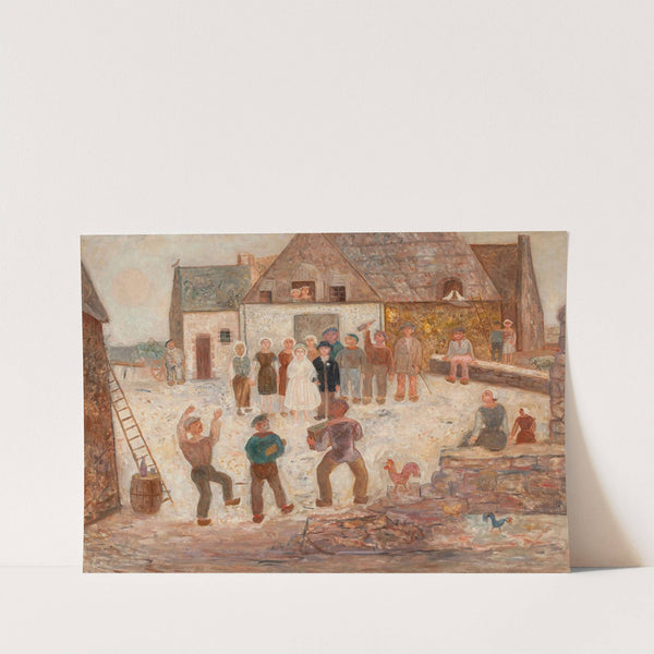 Wedding in a village by Tadeusz Makowski