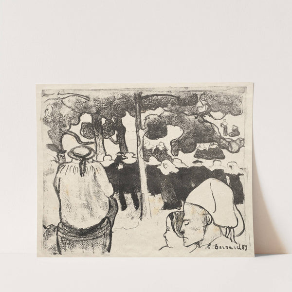 Wedding in Brittany (1889) by Emile Bernard