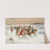 Wedding Procession in a Winter Landscape by Adolf Baumgartner-Stoiloff