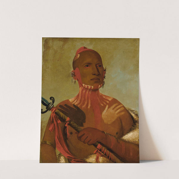 Wée-Sheet, Sturgeon's Head, a Fox Warrior by George Catlin