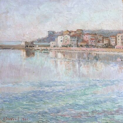 Weerspiegelingen op de zee bij Menton (Côte d’Azur) (1926)