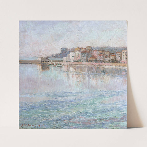 Weerspiegelingen op de zee bij Menton (Côte d’Azur) (1926) by Anna De Weert