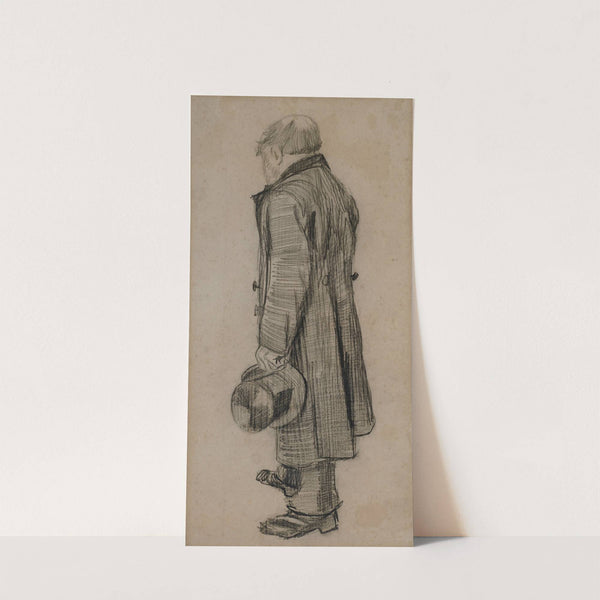 Weesman met een hoge hoed in zijn linkerhand (1882) by Vincent van Gogh