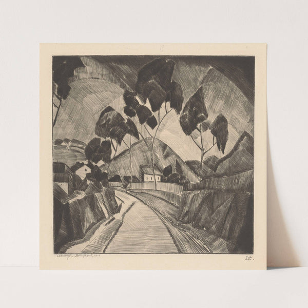 Weg in heuvellandschap Le Chemin (1912) by Lodewijk Schelfhout