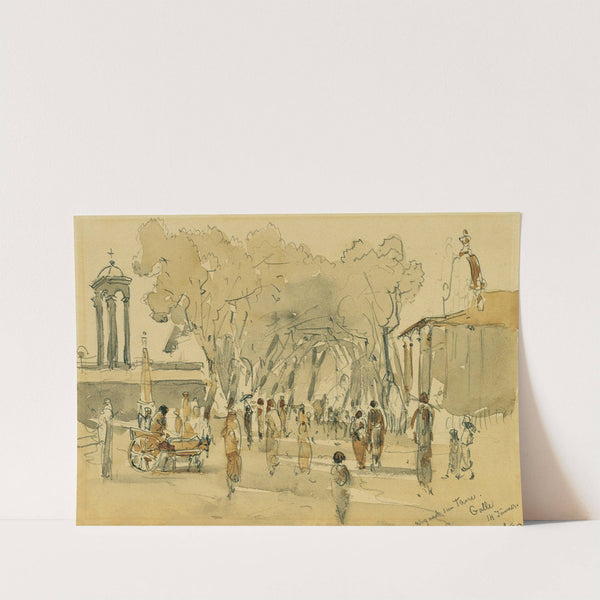 Weg nach dem Tor in Point de Galle auf Ceylon (Sri Lanka) by Joseph Selleny